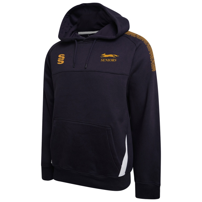 Leicestershire CCC Senior Fuse Hoody : Navy / White